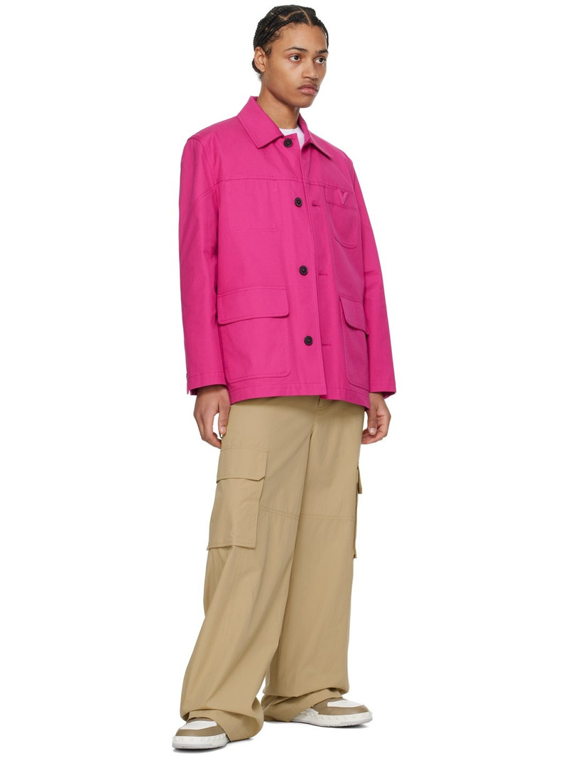 Valentino Pink Caban Jacket outlook