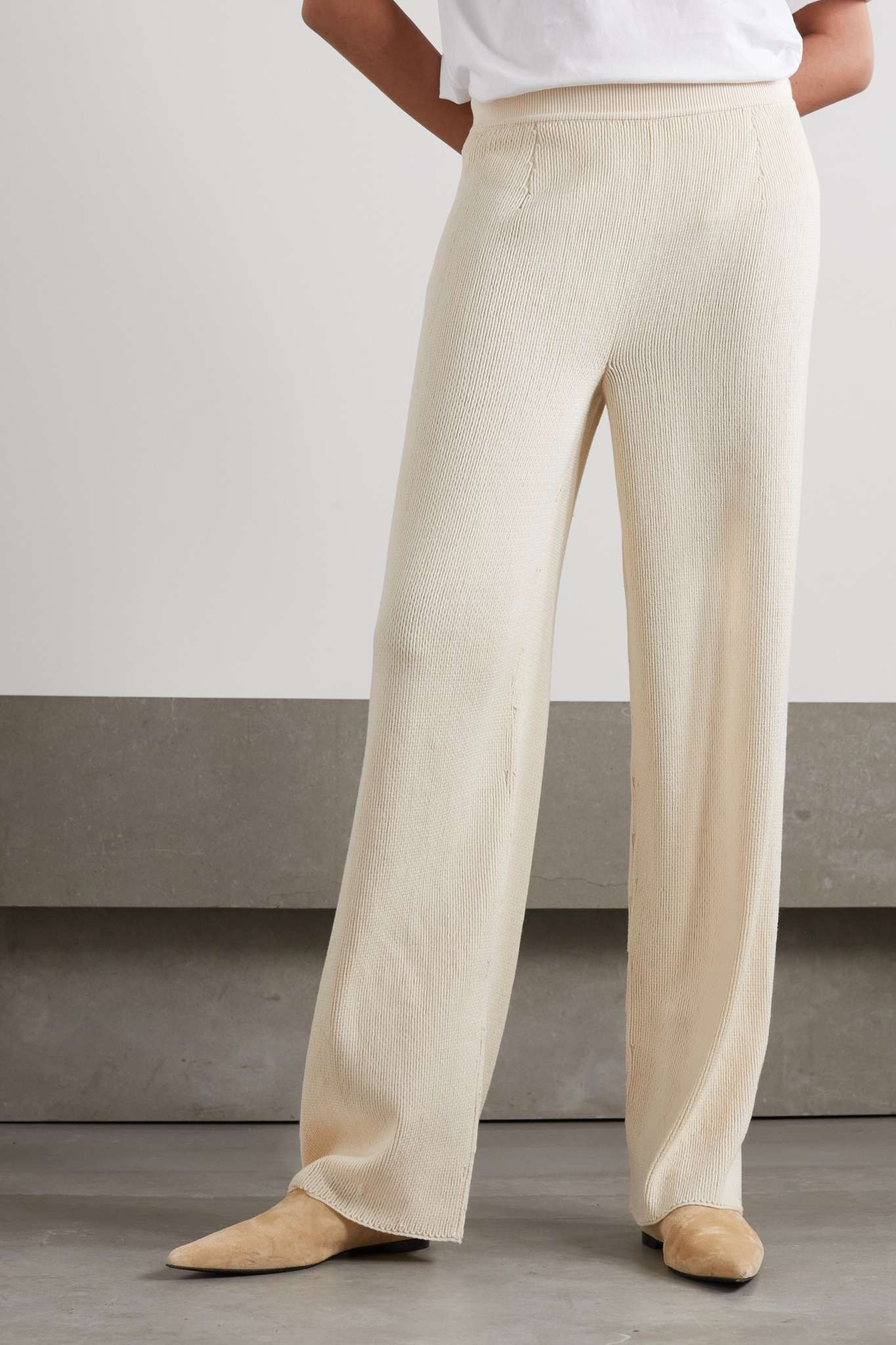 Beirut cashmere and silk-blend pants - 3