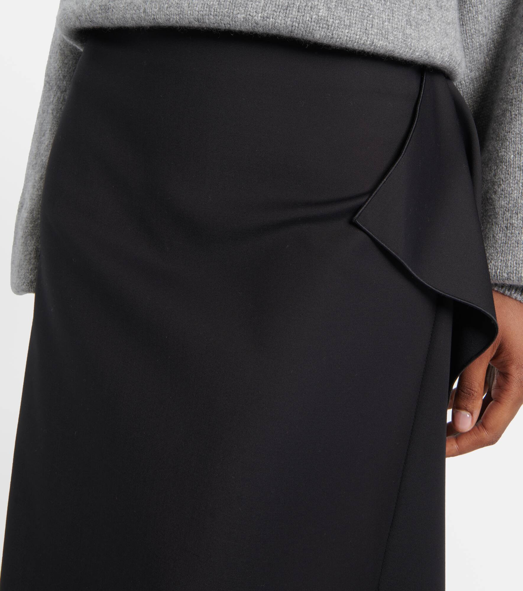 Giambo draped midi skirt - 4