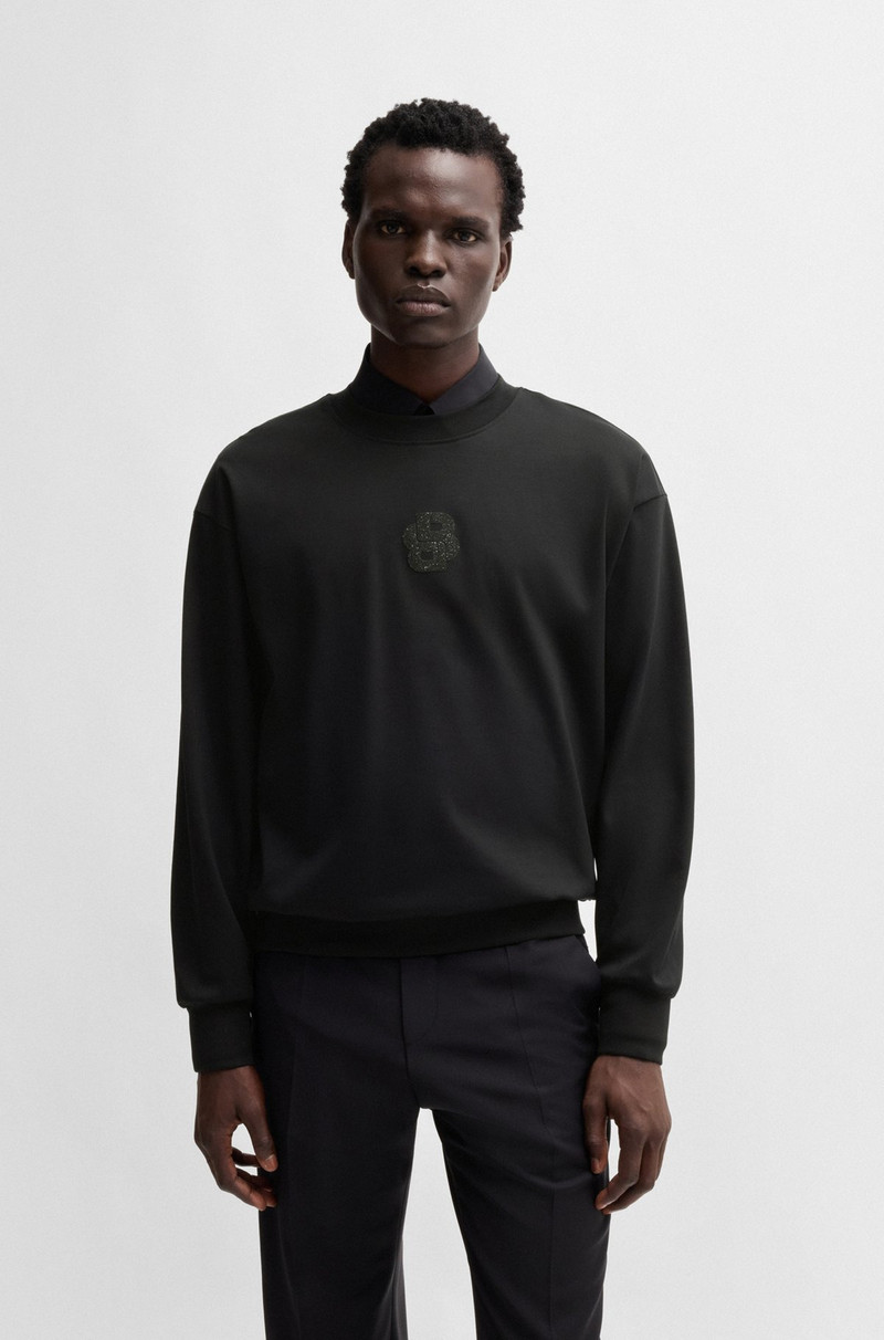 COTTON SWEATSHIRT IN RELAXED FIT WITH DOUBLE B MONOGRAM 2