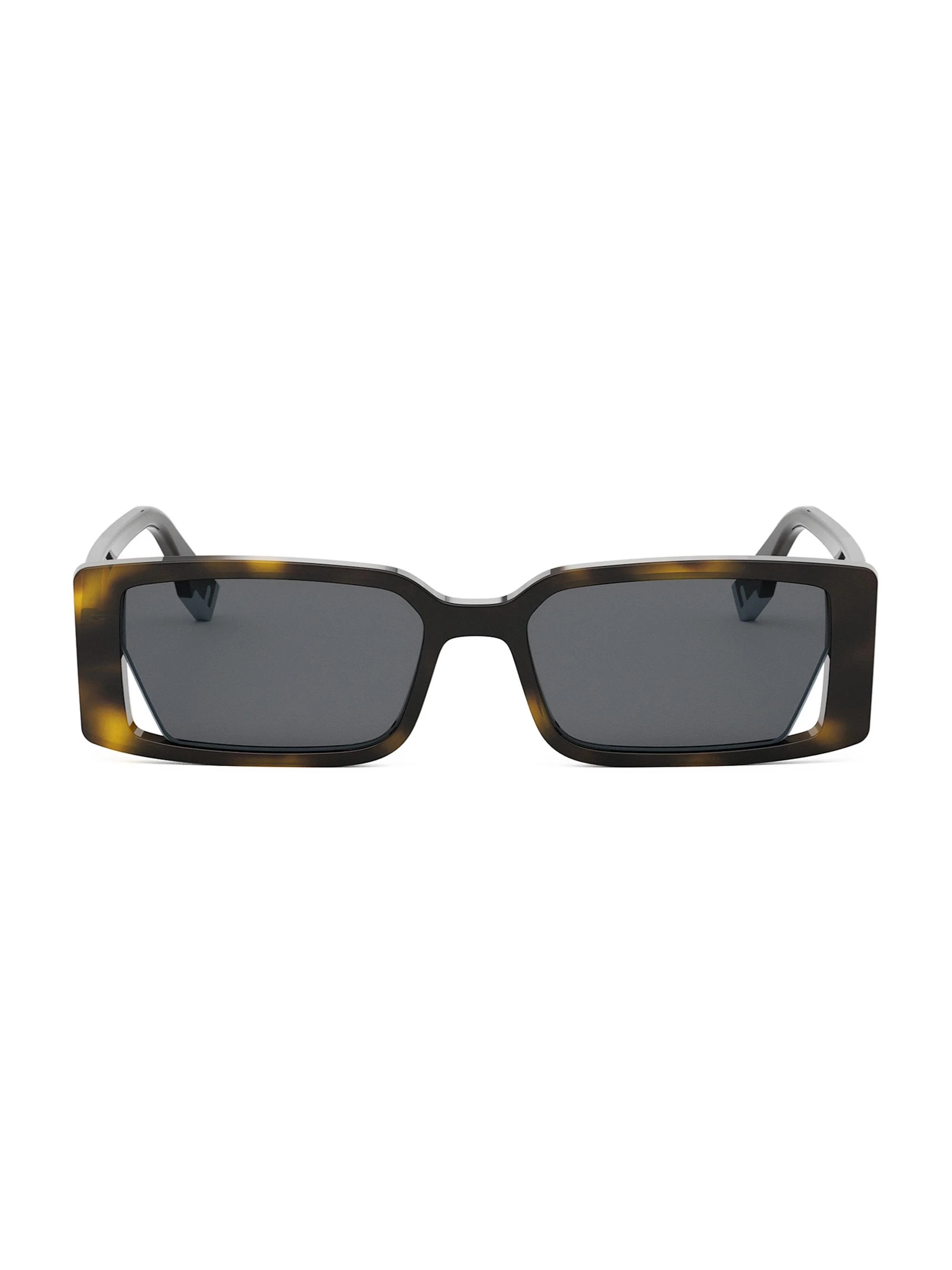 Women's Way 53MM Rectangular Sunglasses - Dark Havana Grey - 1