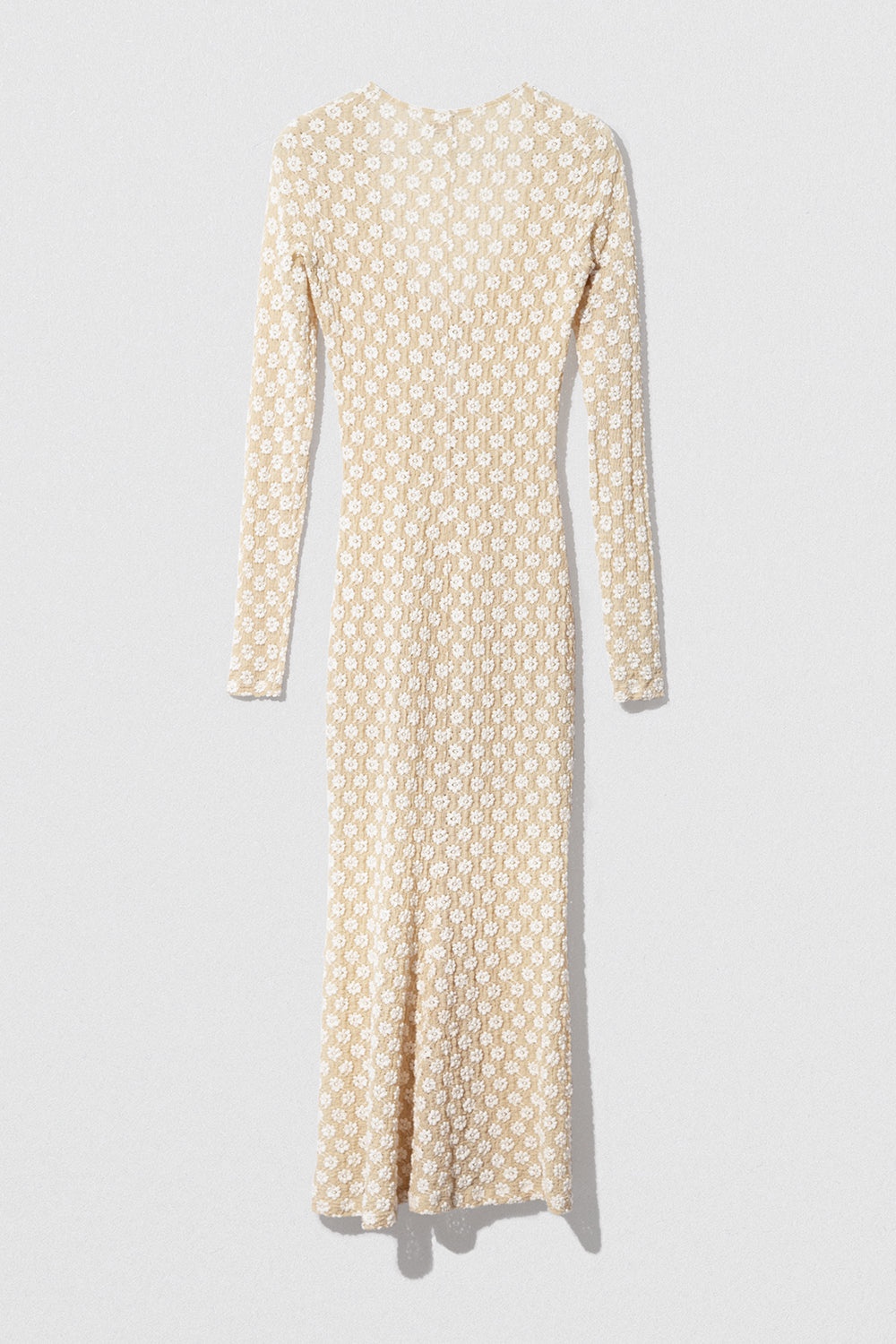 RUBI DRESS BEIGE FLORAL LACE - 1