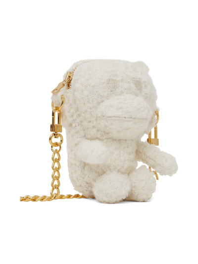 A BATHING APE® White Tweed Baby Milo Bag outlook