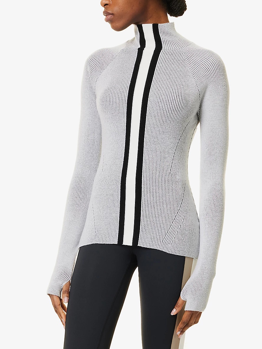Soelden mock-neck rib-knit merino-wool jumper - 3