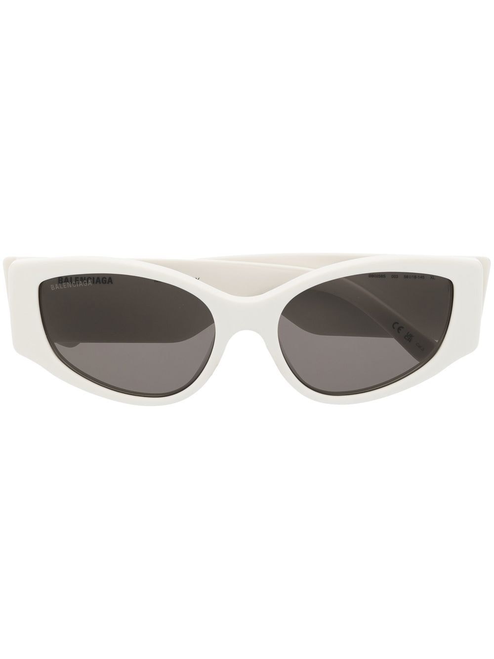 logo-print biker sunglasses - 1