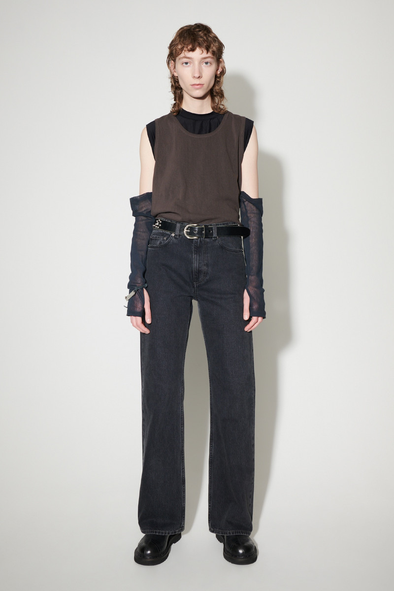 Our Legacy Boot Cut Washed Black Denim outlook