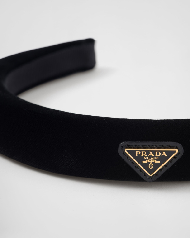Prada Velvet headband outlook