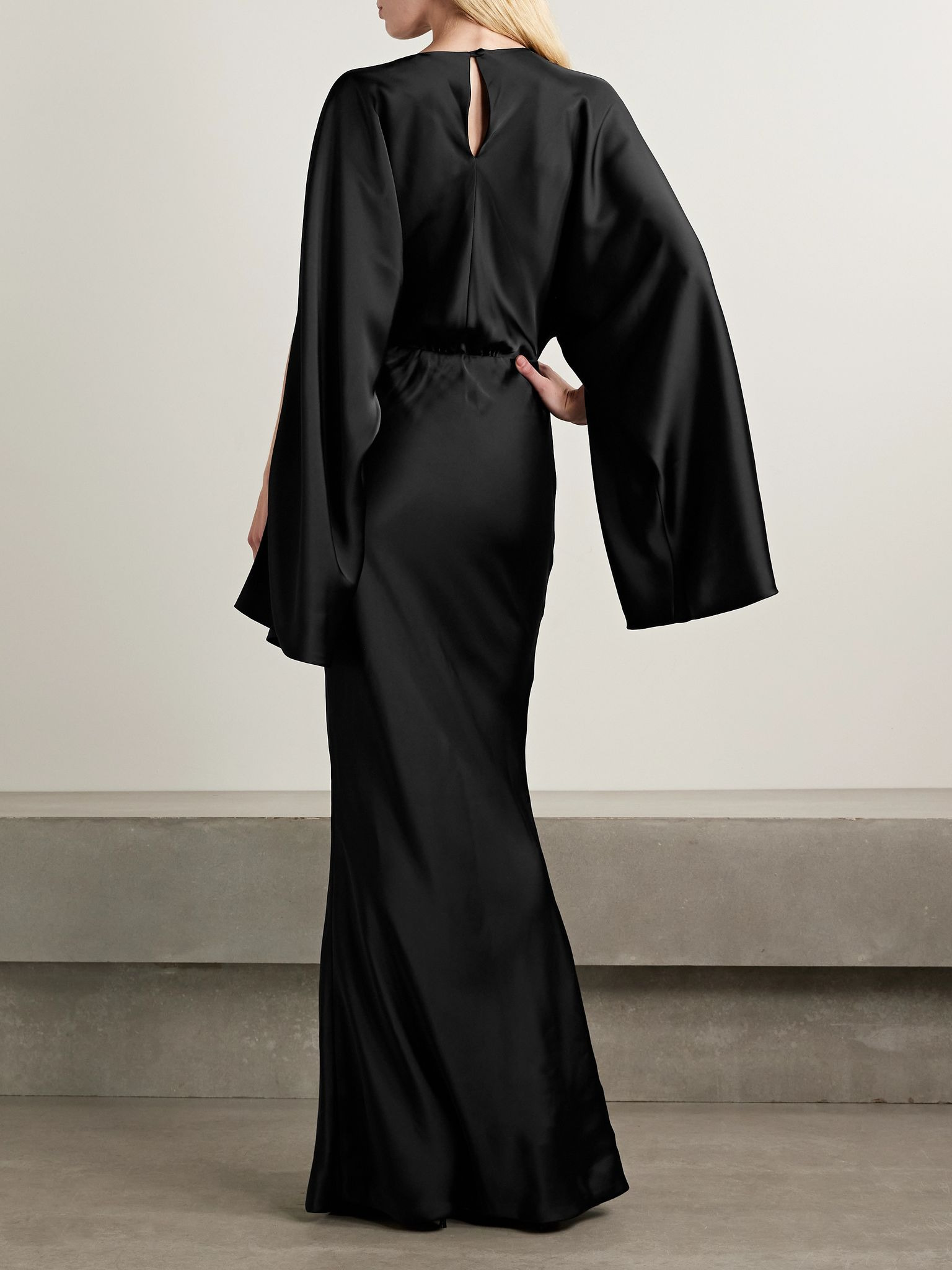 Obie satin gown Black - 3