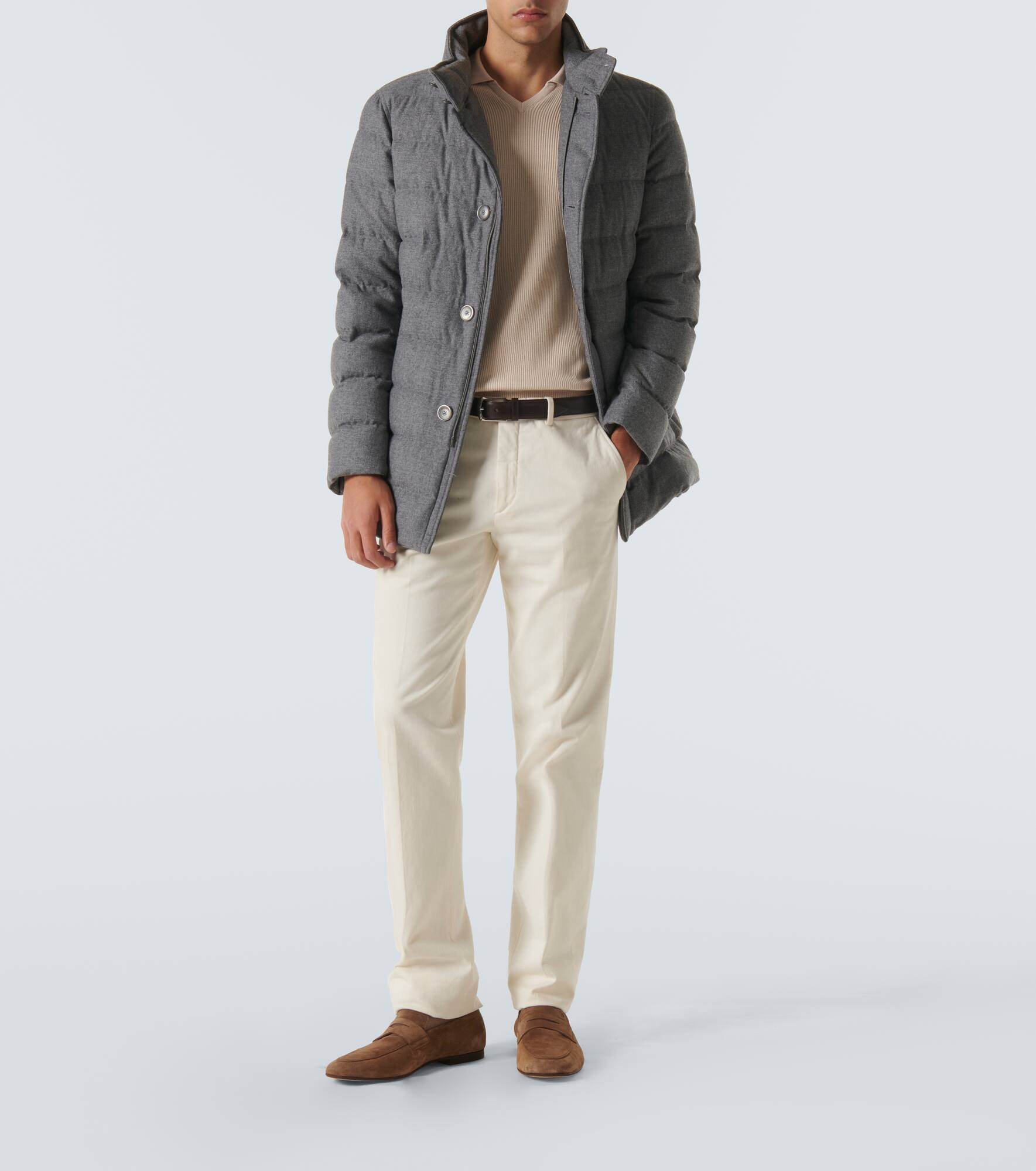 Cashmere-blend puffer jacket - 2