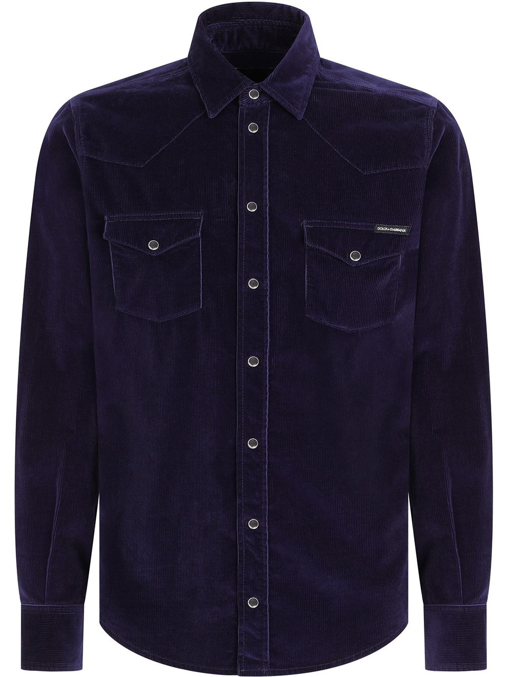 long-sleeve corduroy shirt - 1