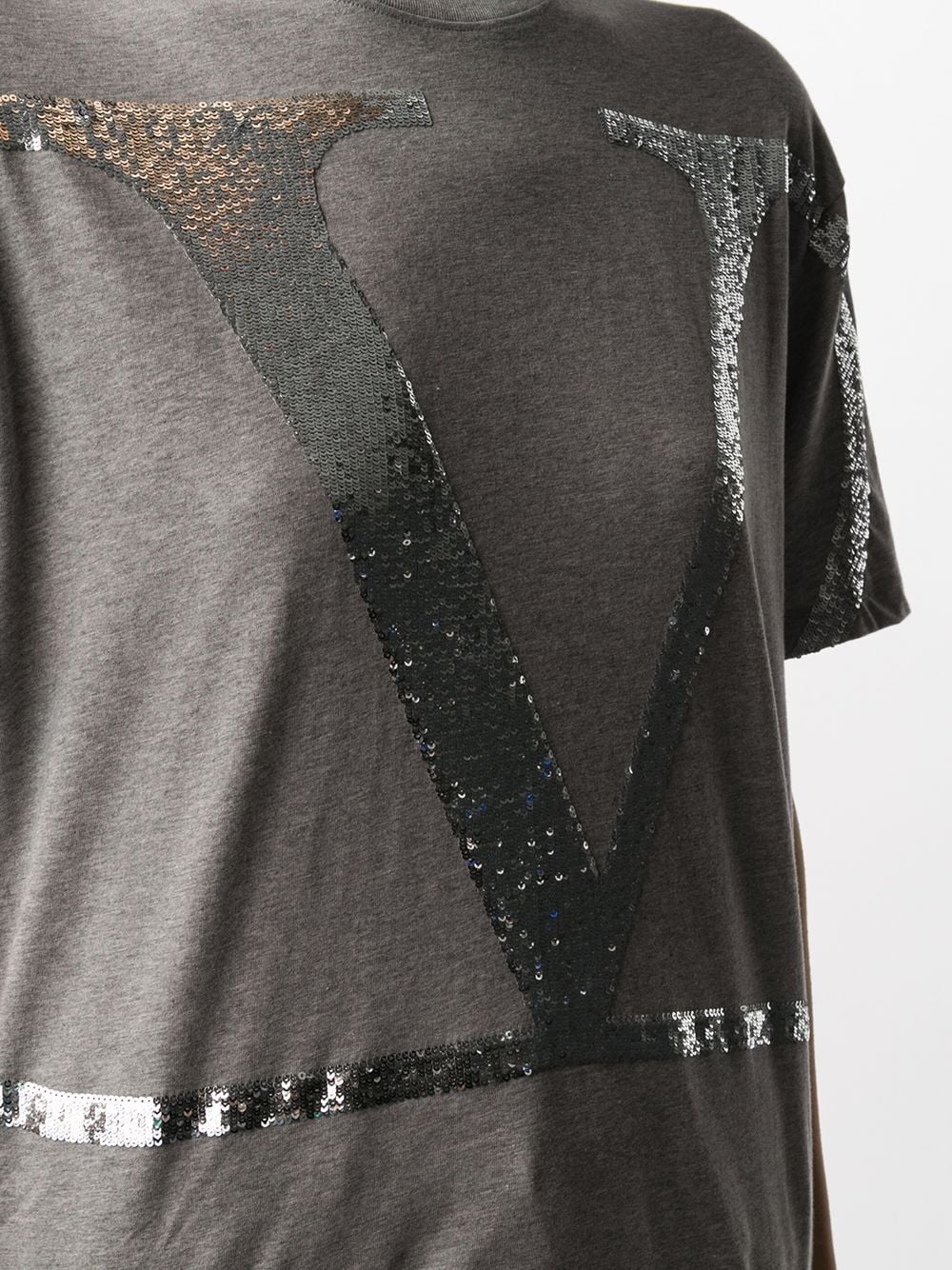 sequinned VLOGO T-shirt - 5