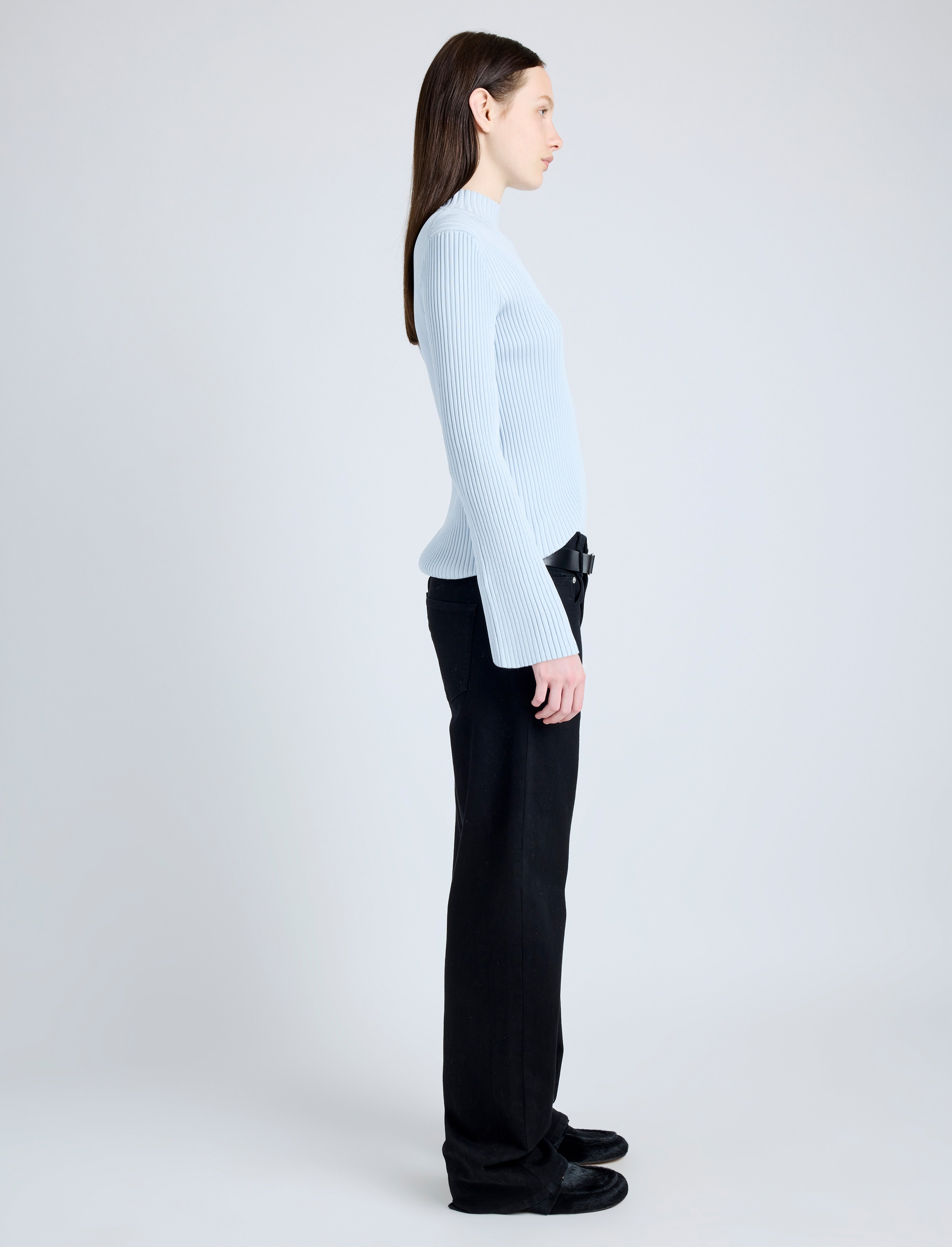 Abigail Top in Midweight Viscose Rib - 4