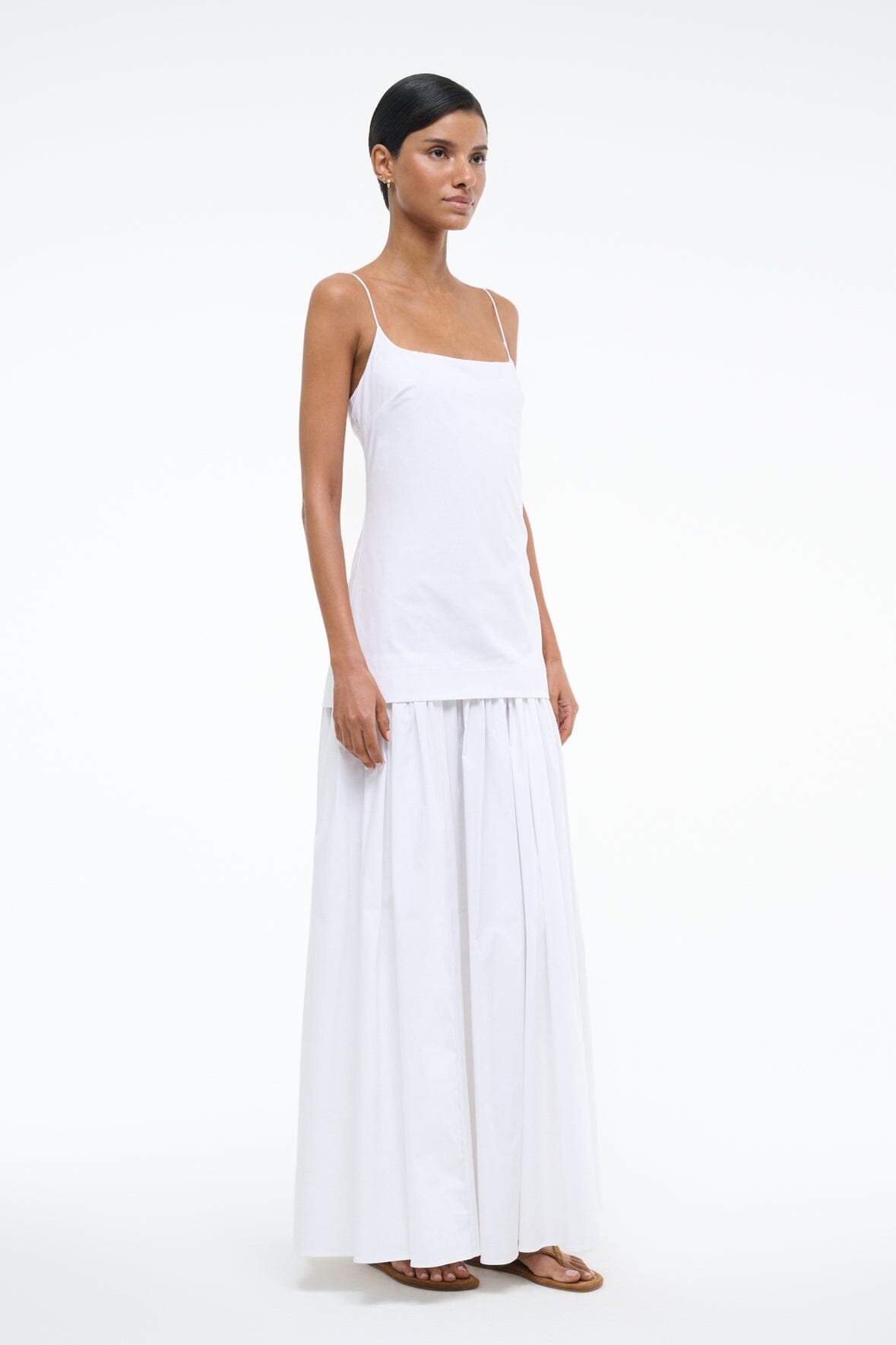 STAUD ARI DRESS WHITE - 3