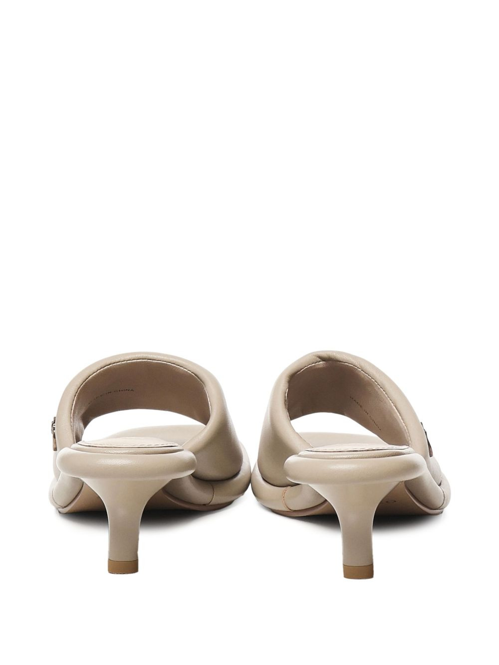 logo-detail leather sandals - 4