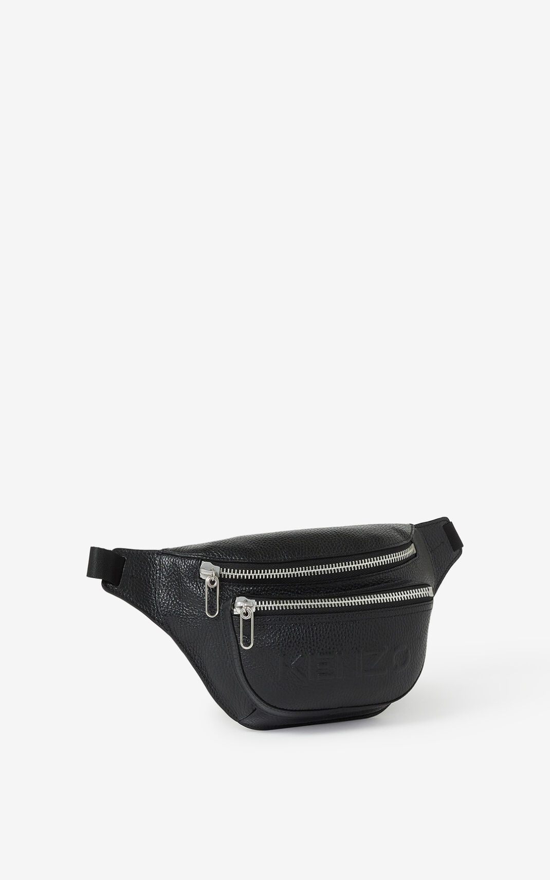 KENZO Imprint grained leather bumbag - 2