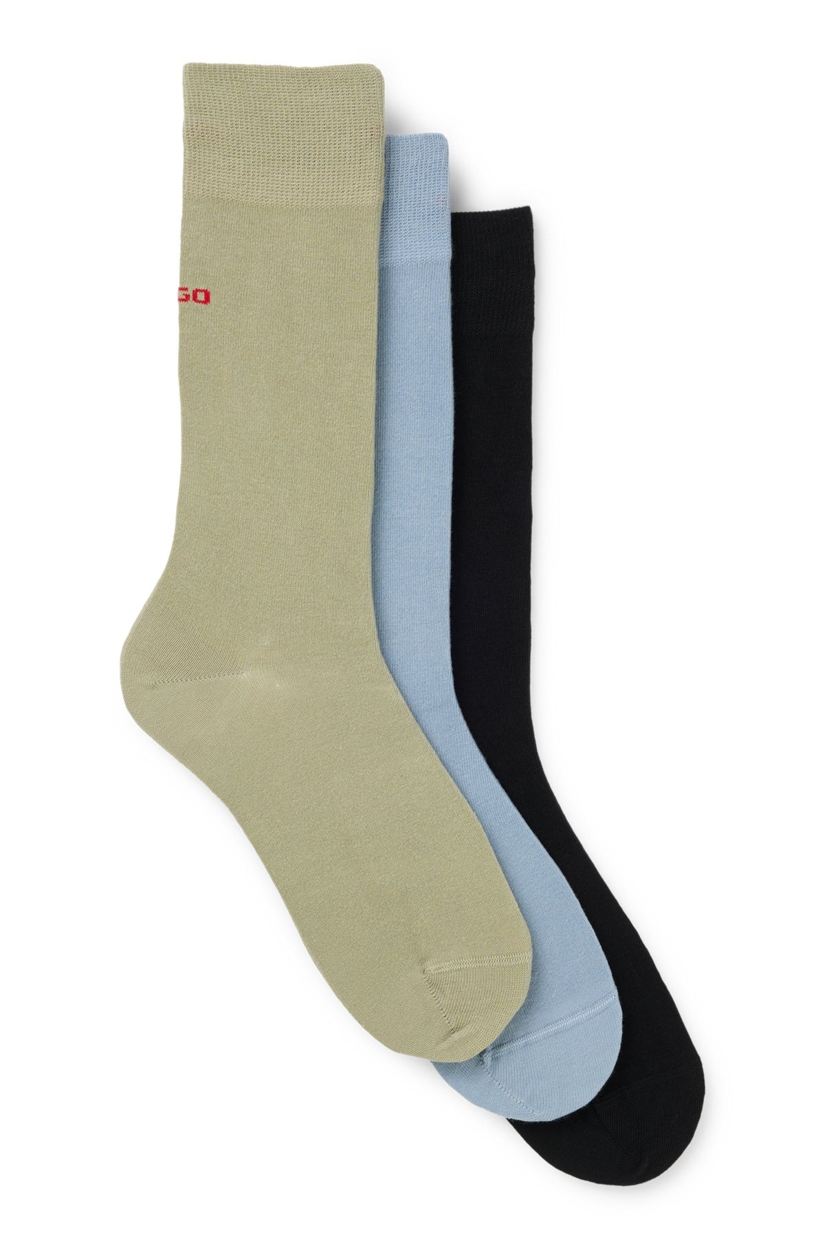THREE-PACK OF REGULAR-LENGTH SOCKS WITH LOGO DETAILS - 1