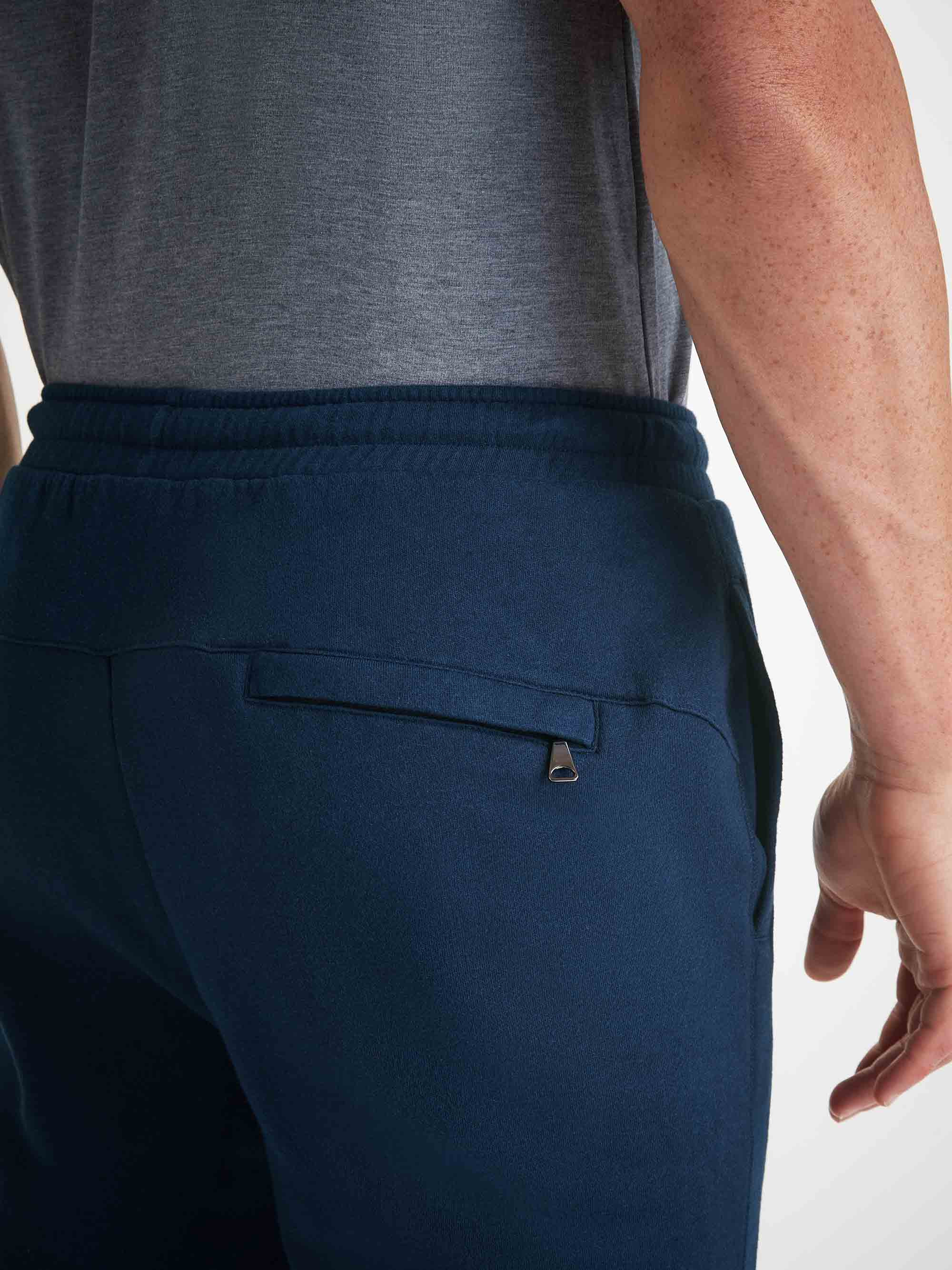 Men's Sweatpants Quinn Cotton Modal Navy - 5