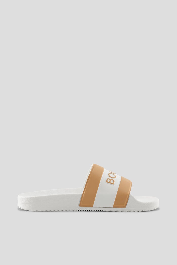 Belize Slides in White/beige - 2
