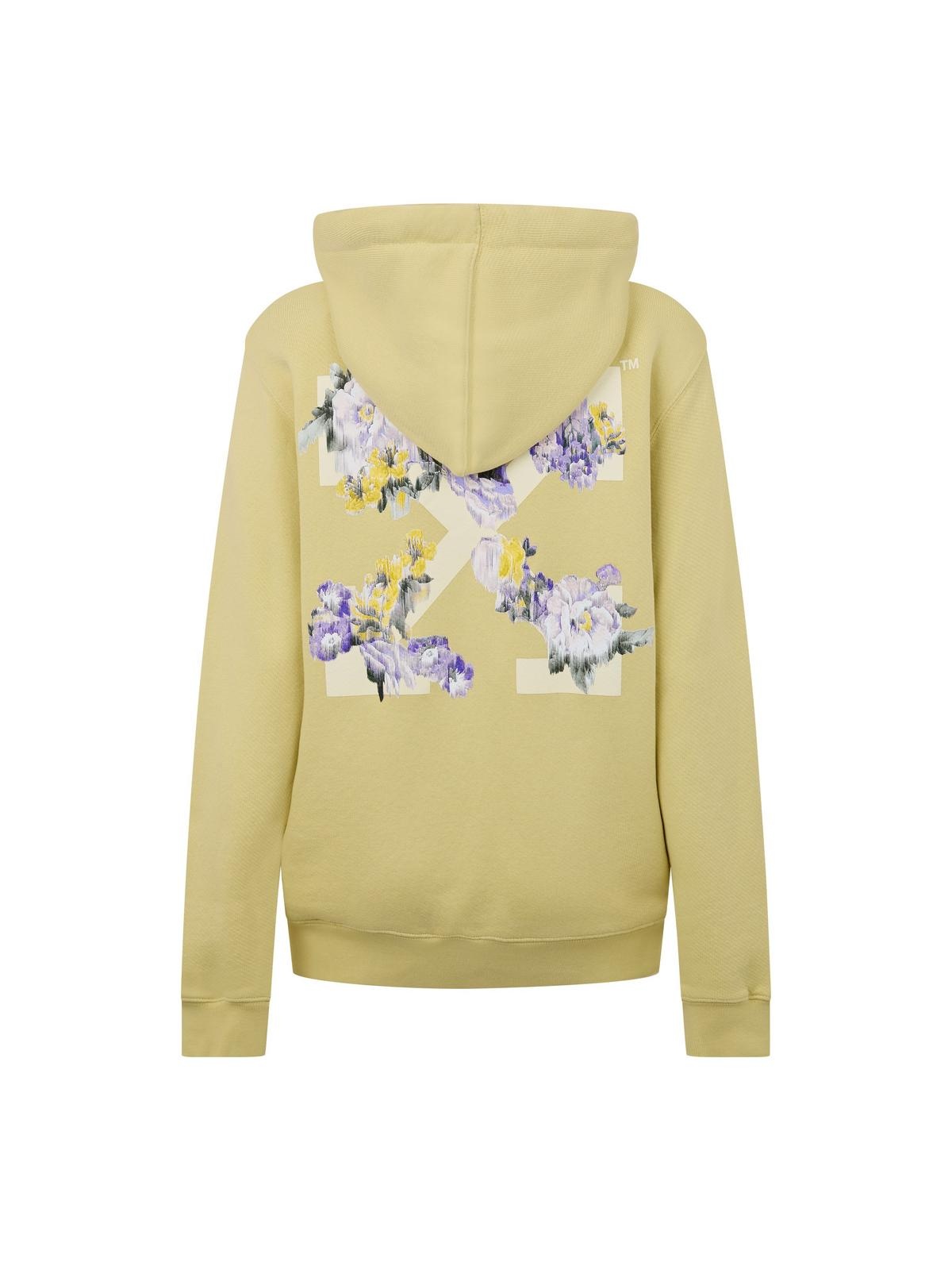 TM Flowers on Sleeve Pull-Over Hoodie