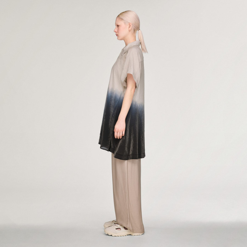 Y-3 SHORT SLEEVE DIP DYE UTILITY OVERSHIRT 4
