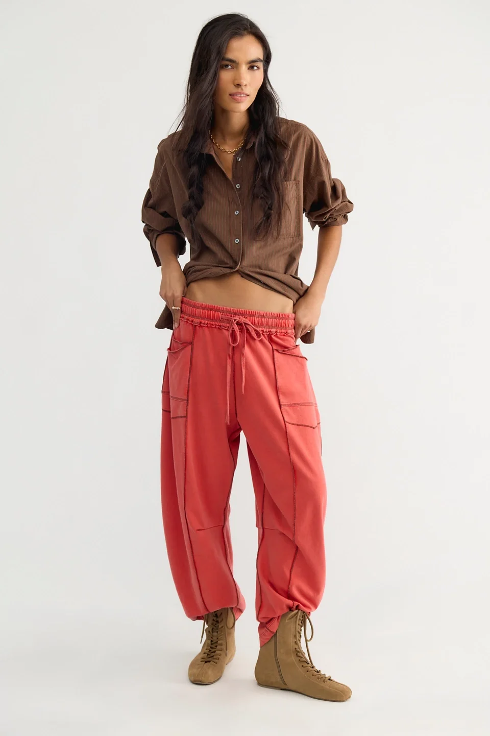 Kaiden Pull-On Barrel Pants - 1