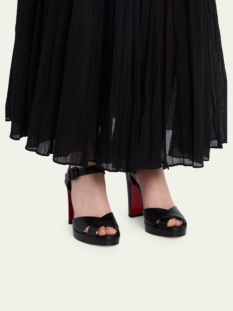 Christian Louboutin Cora 100mm Leather Sandals outlook