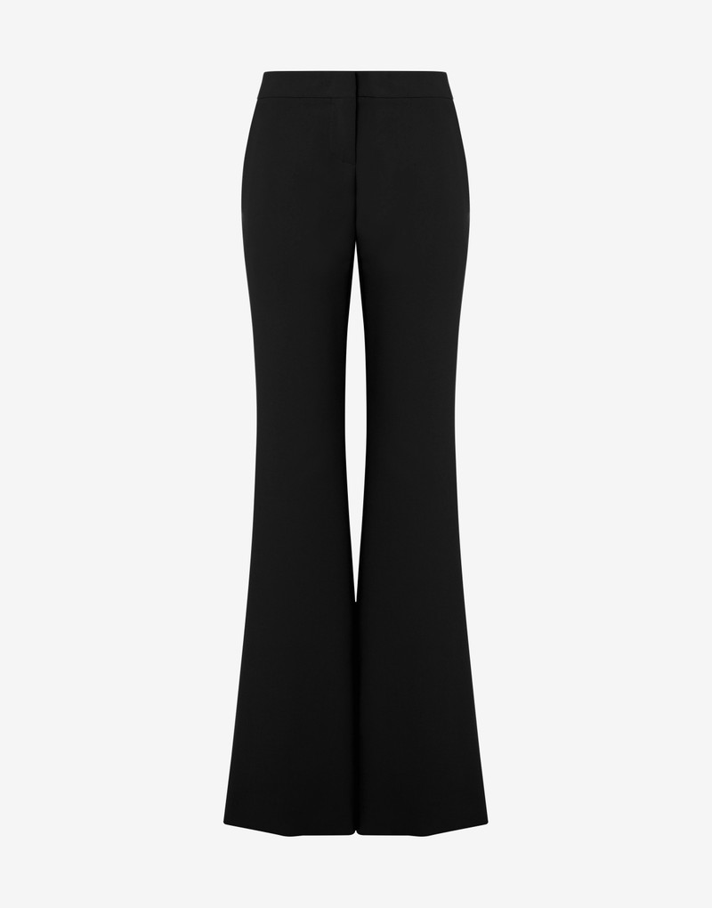 CRÊPE FLARED TROUSERS - 1