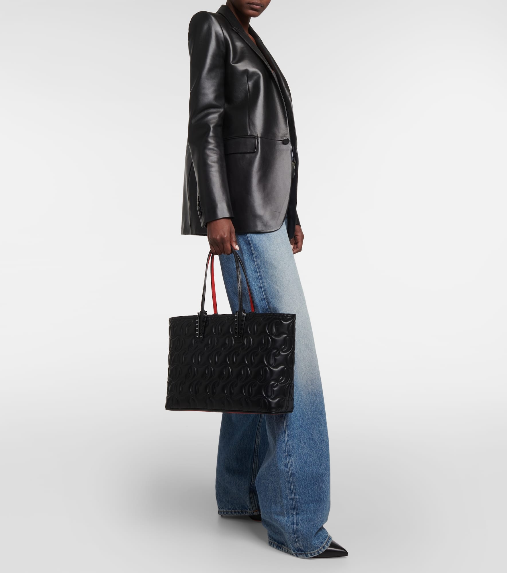 Cabata Small leather tote bag - 5