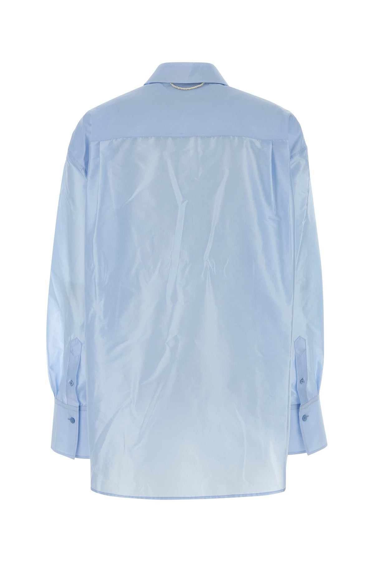 Light blue organza oversize shirt - 2