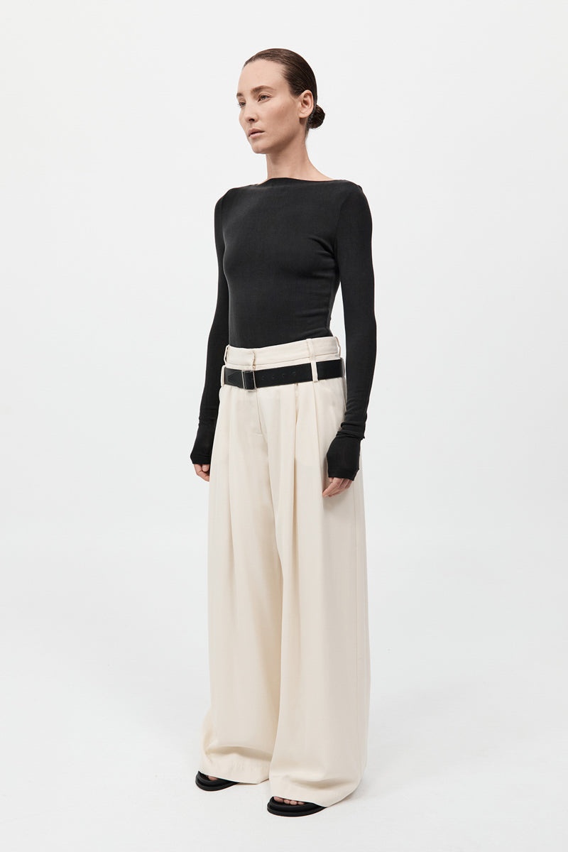 Double Loop Pants - Off White - 4