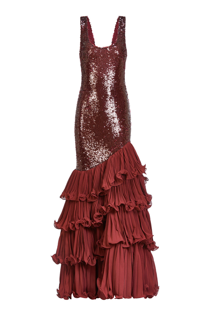 SEQUIN DROP WAIST GOWN (RUNWAY) 5