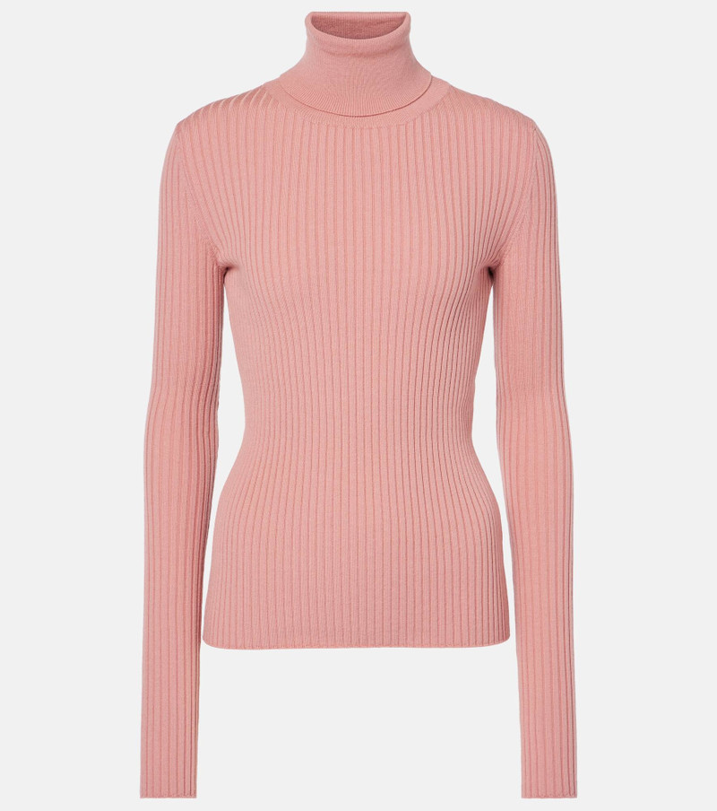 Ribbed-knit wool-blend sweater - 1