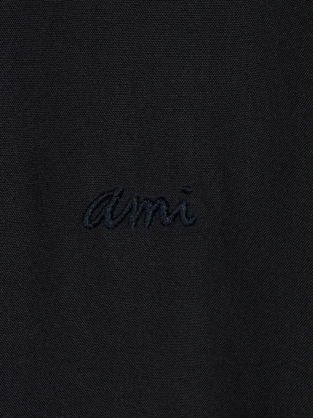 embroidered-logo shirt - 3