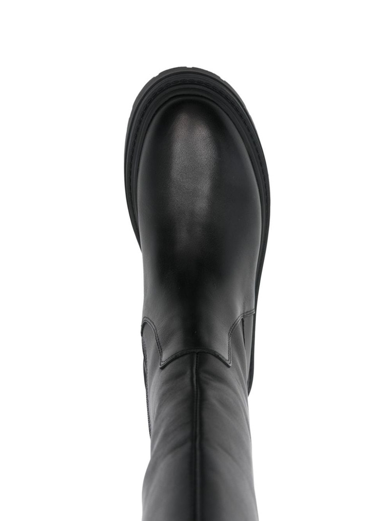 PINKO Love Birds leather boots outlook