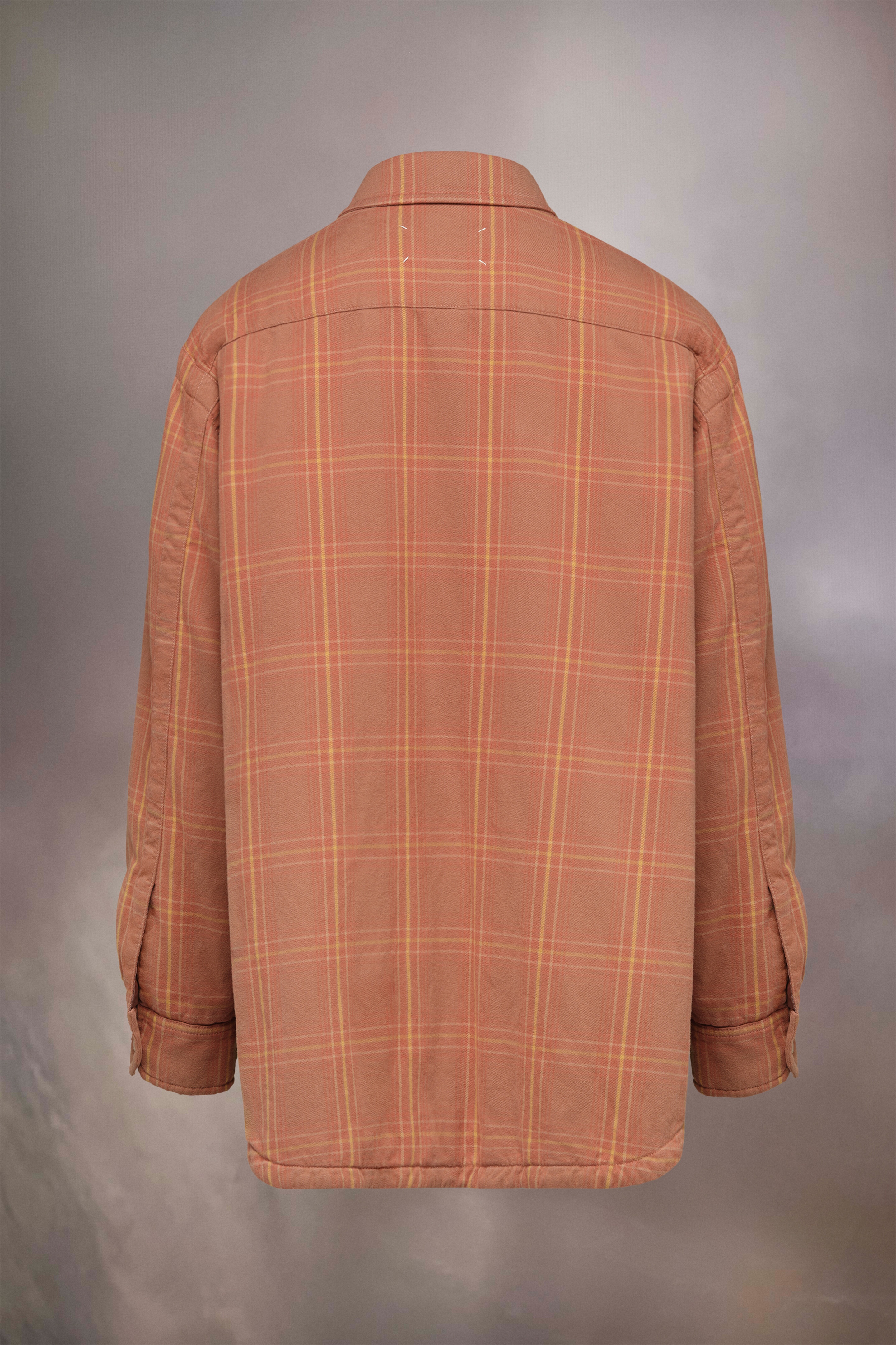 Check cotton oversized shirt - 2