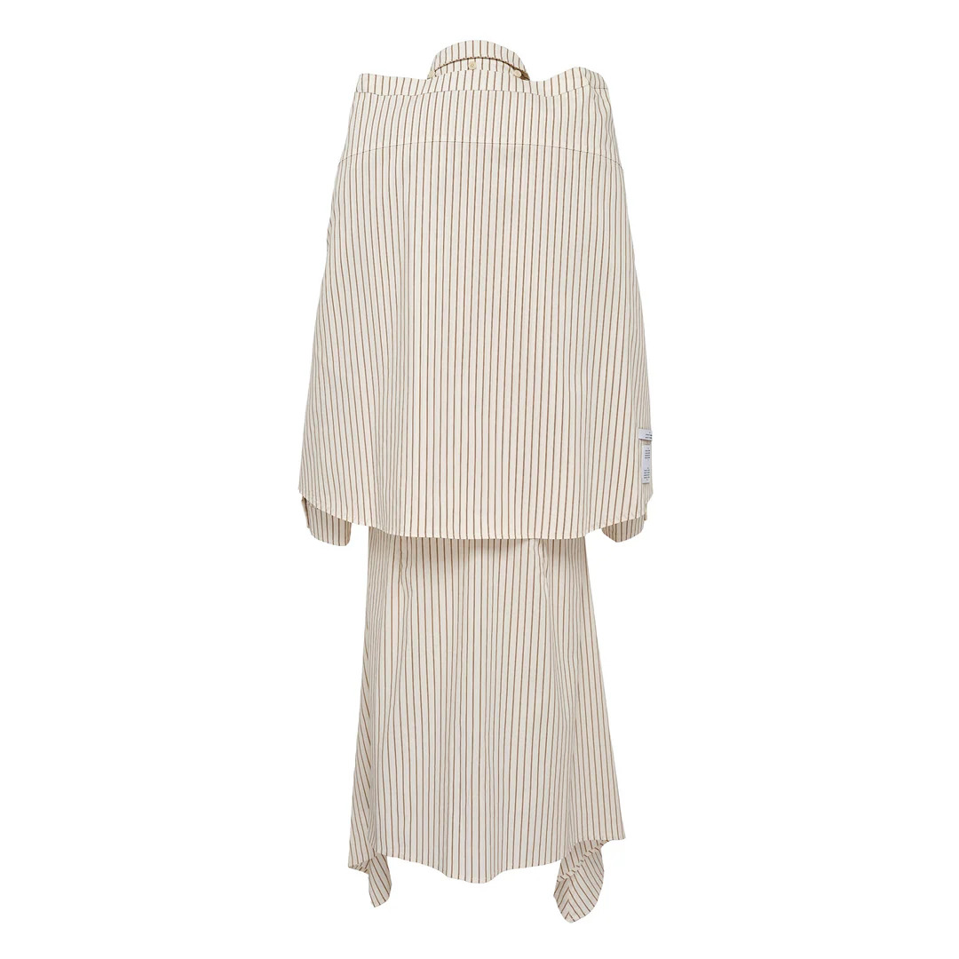 Shirts Sleeve Tie Dress - 2
