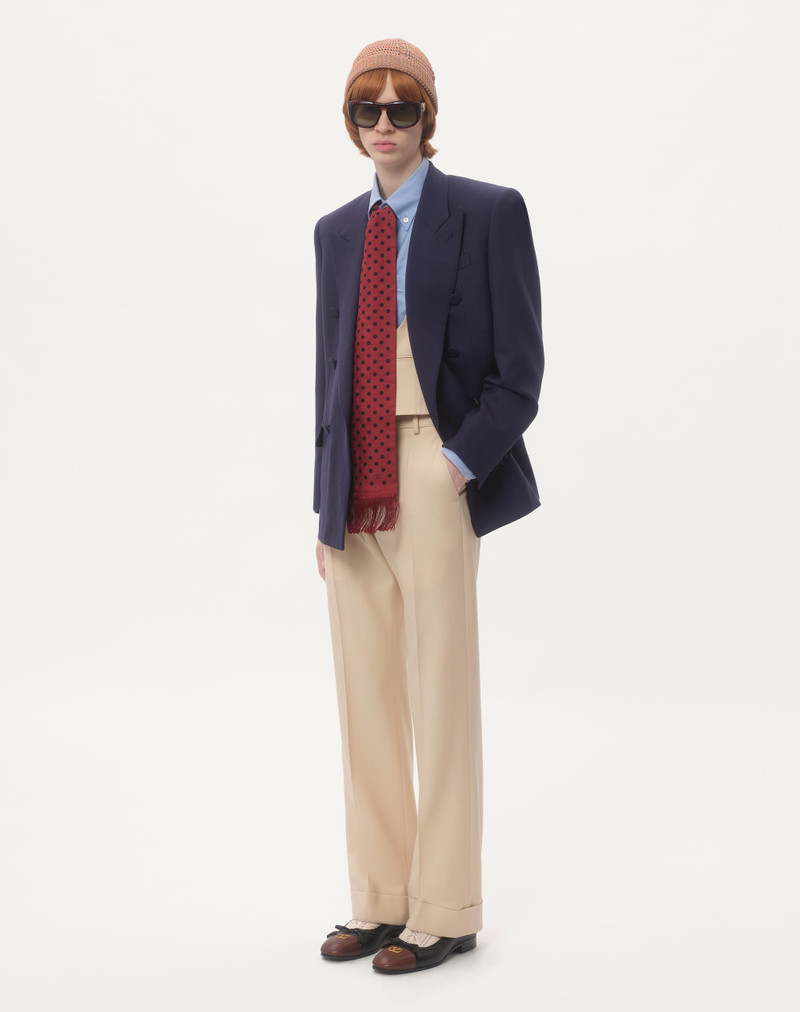 Valentino DOUBLE-BREASTED JACKET IN WOOL GABARDINE outlook