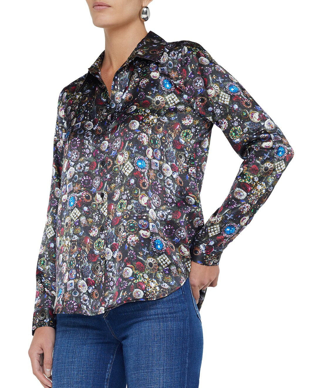 L'AGENCE Tyler Silk Blouse - 3