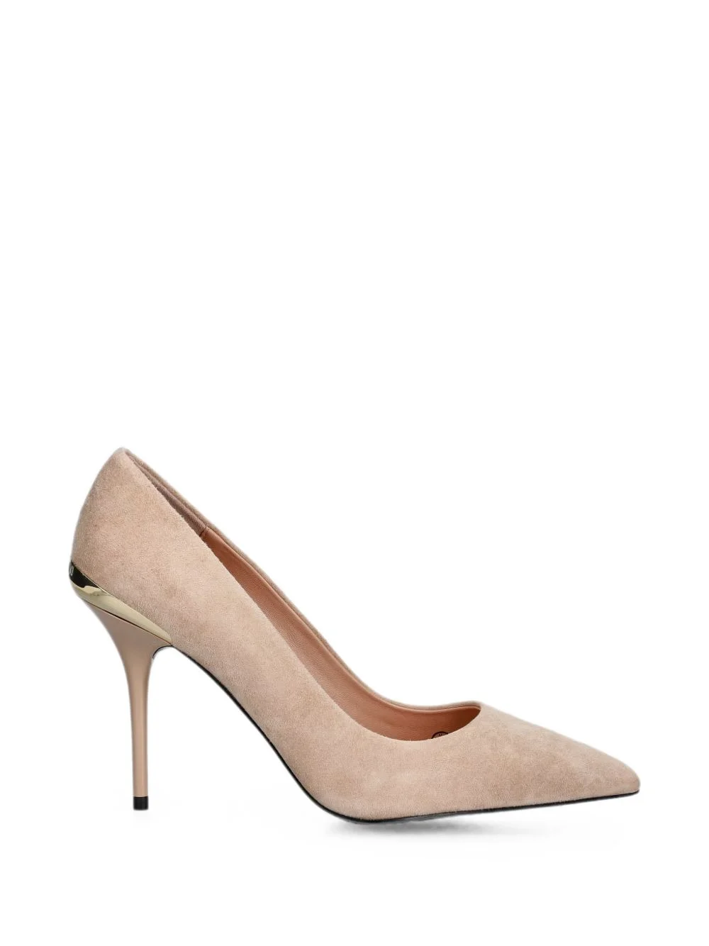 pointed-toe leather pumps - 1