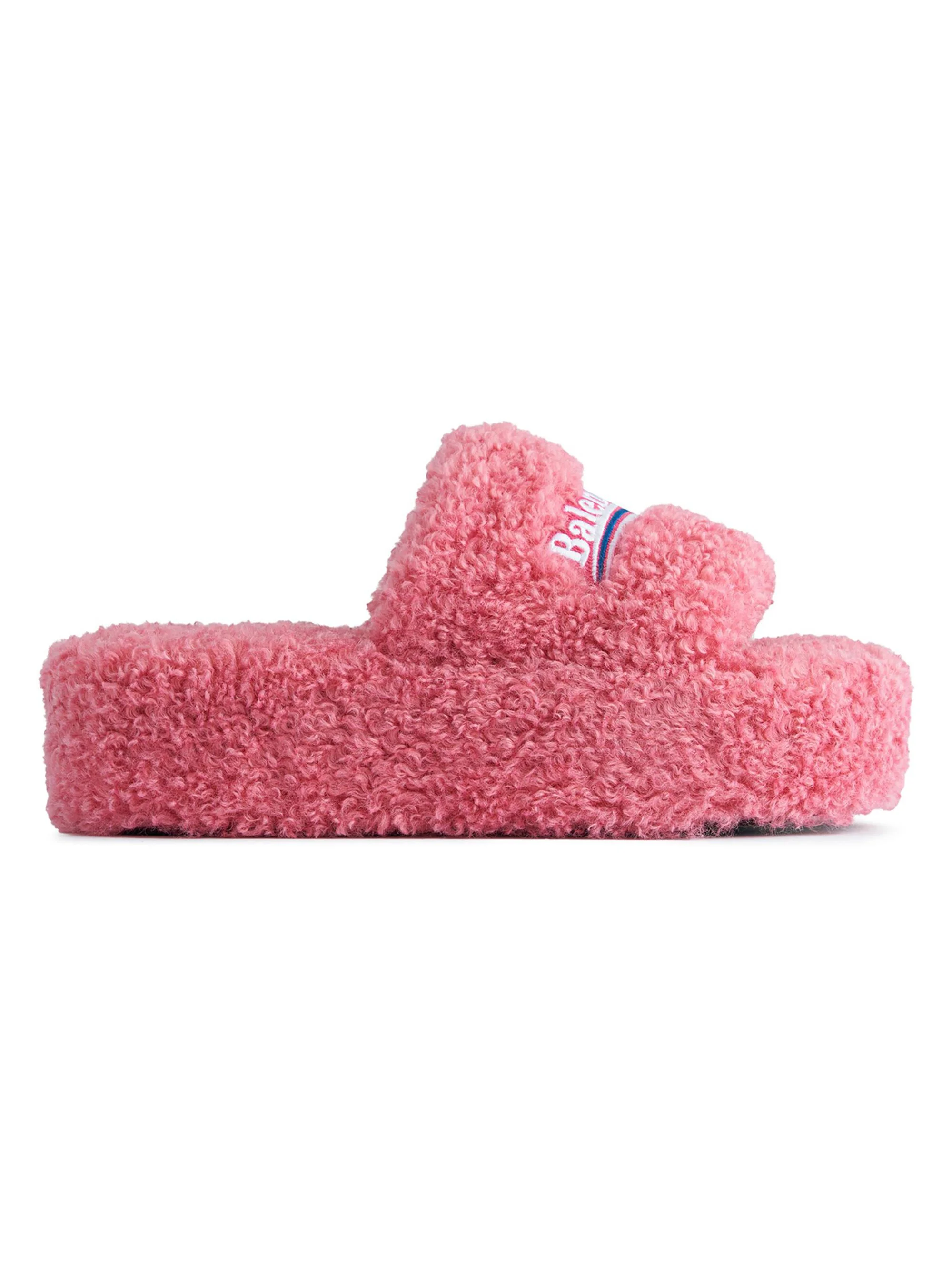 Women's Fluffy Platform Sandals - Pink - 1