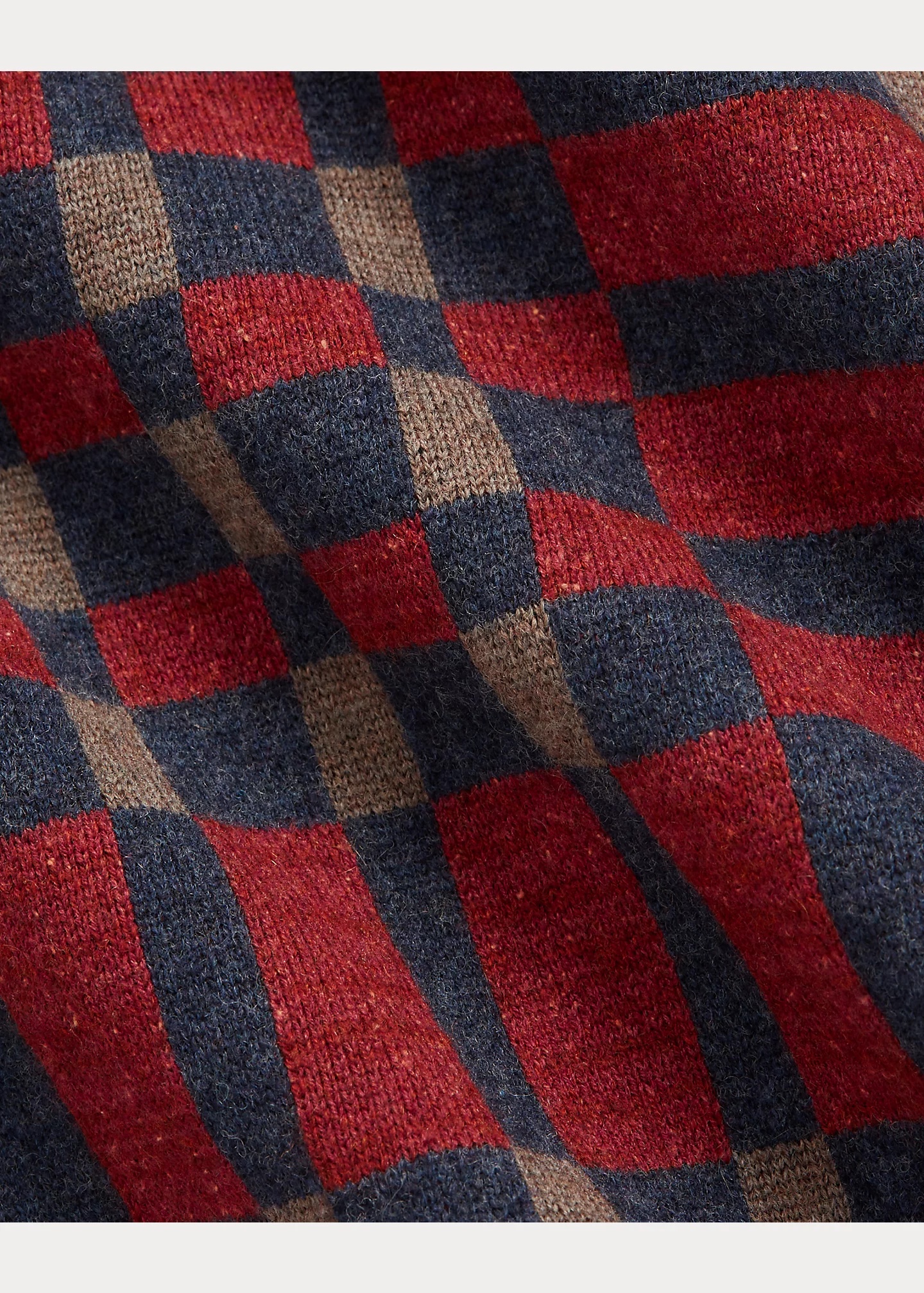 Plaid Wool-Blend Workshirt Sweater - 6