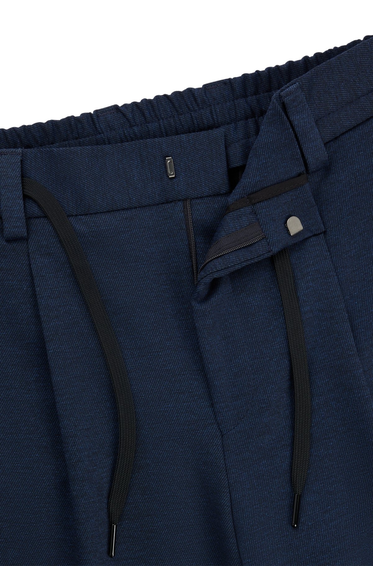 SLIM-FIT TROUSERS IN MELANGE SUPER-FLEX TWILL - 6
