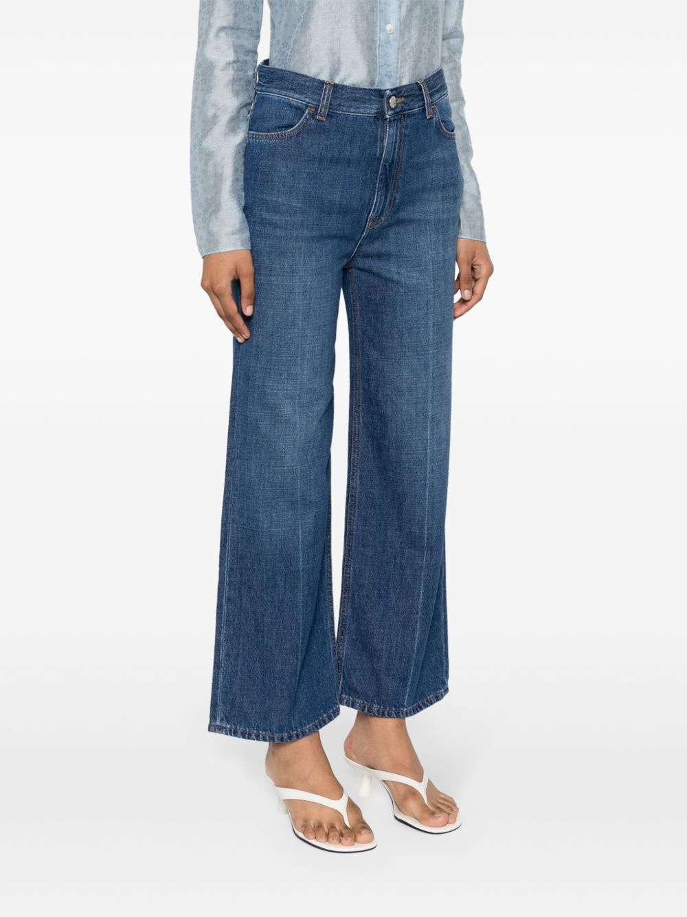straight-leg cropped jeans - 3
