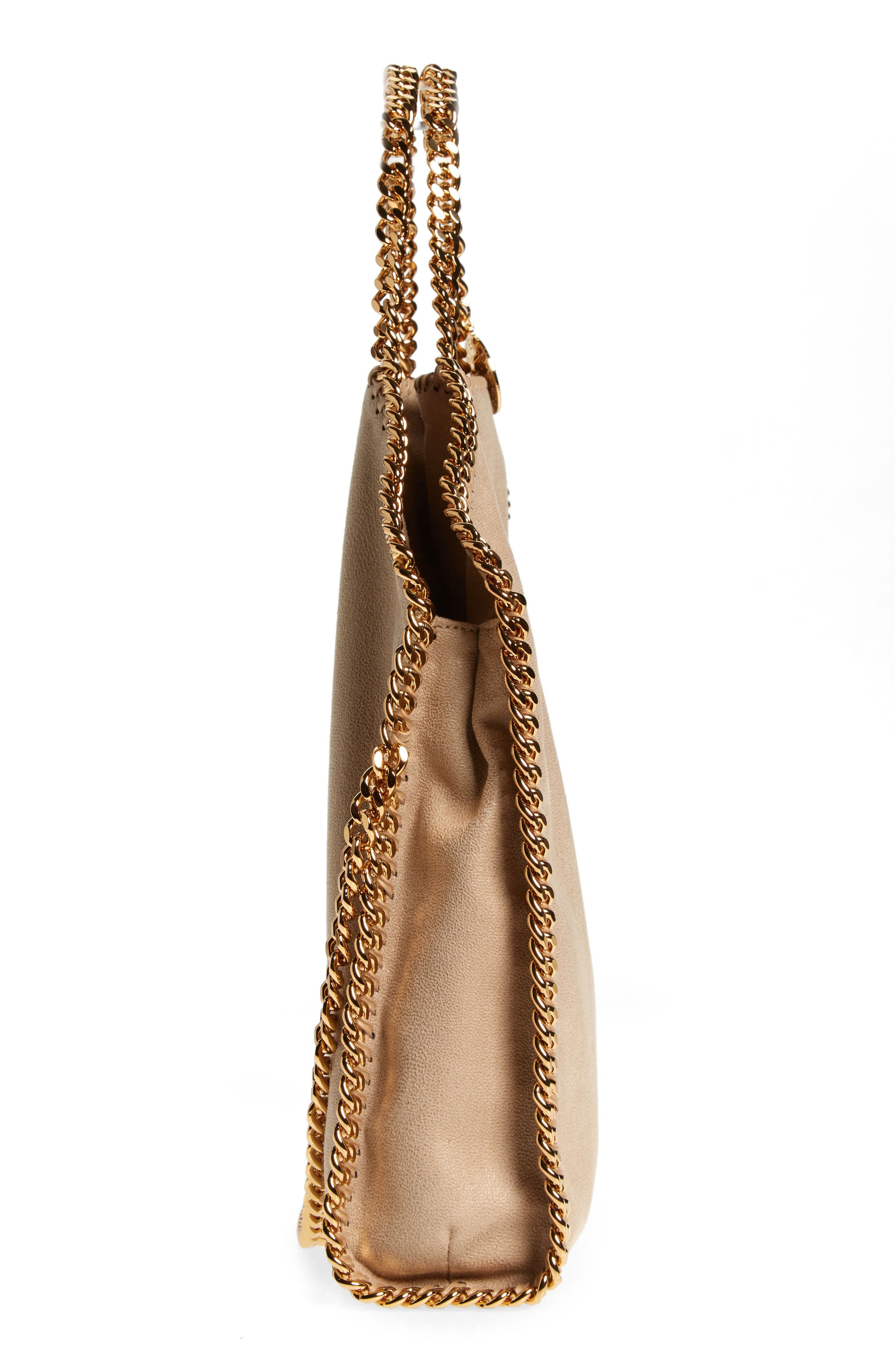 Stella McCartney Falabella Faux Leather Foldover Tote in 9300 Butter Cream at Nordstrom - 6