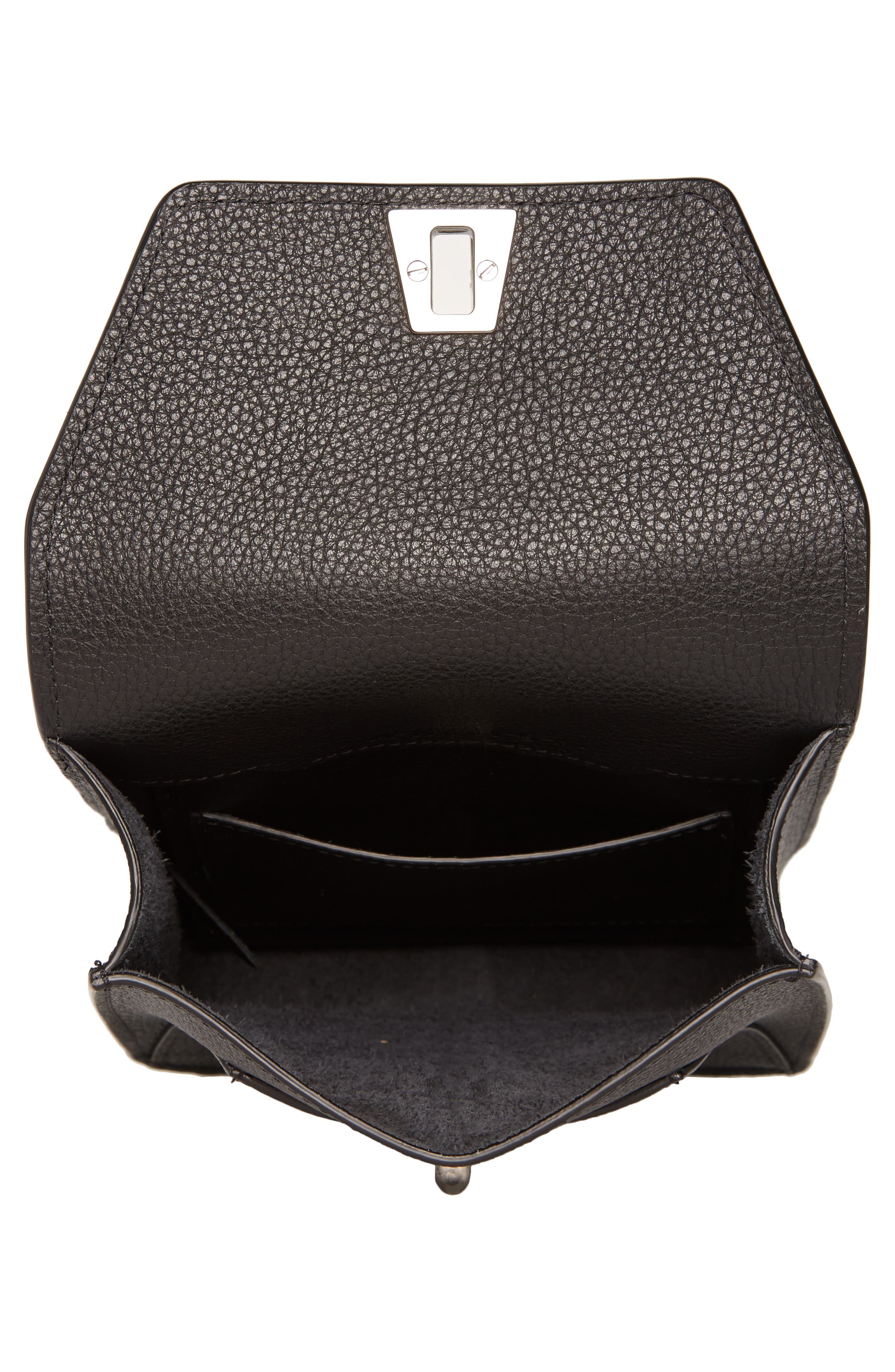 Akris Mini Anouk Leather Crossbody Bag in Black at Nordstrom - 4