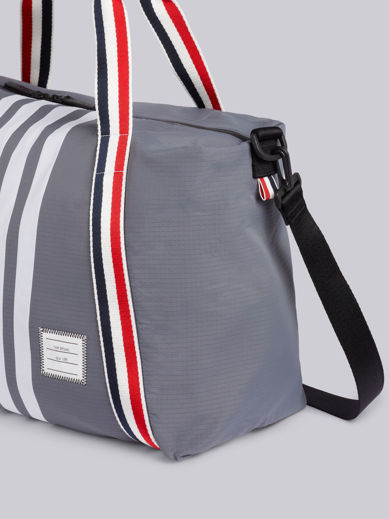 Medium Grey Ripstop Tricolor Webbing 4-Bar Crossbody Gym Bag 3