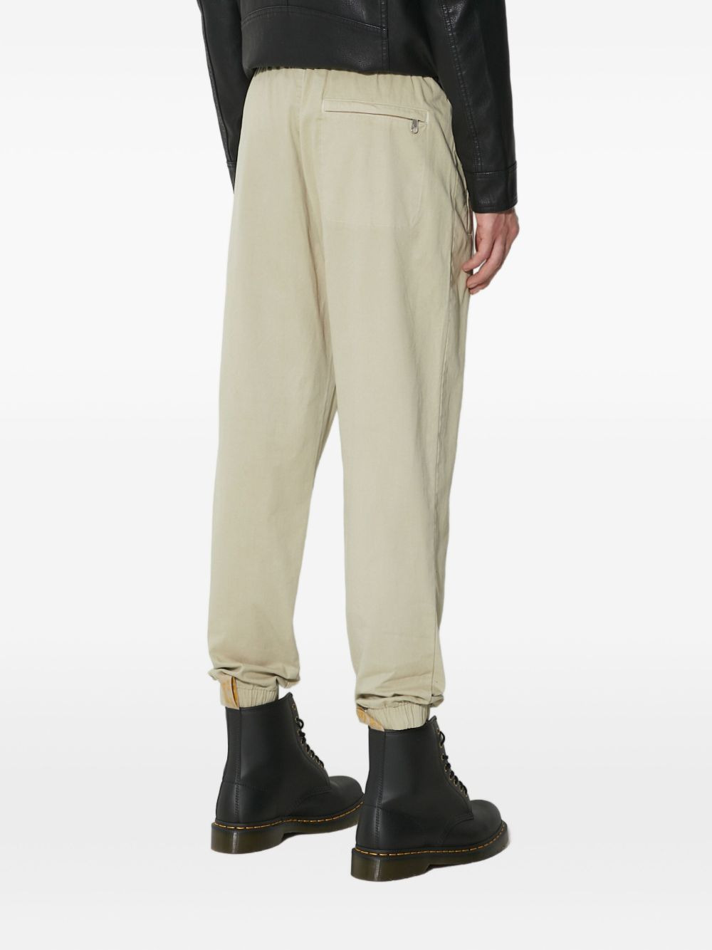 elasticated-cuff track pants - 4