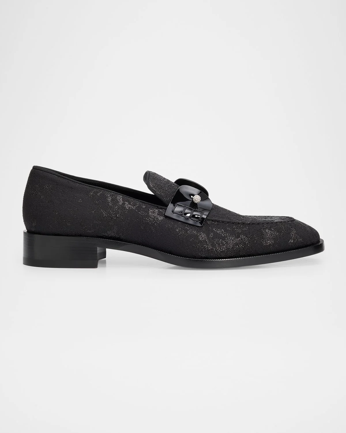Men's Chambelimoc Collar Pin Jacquard Loafers - 1