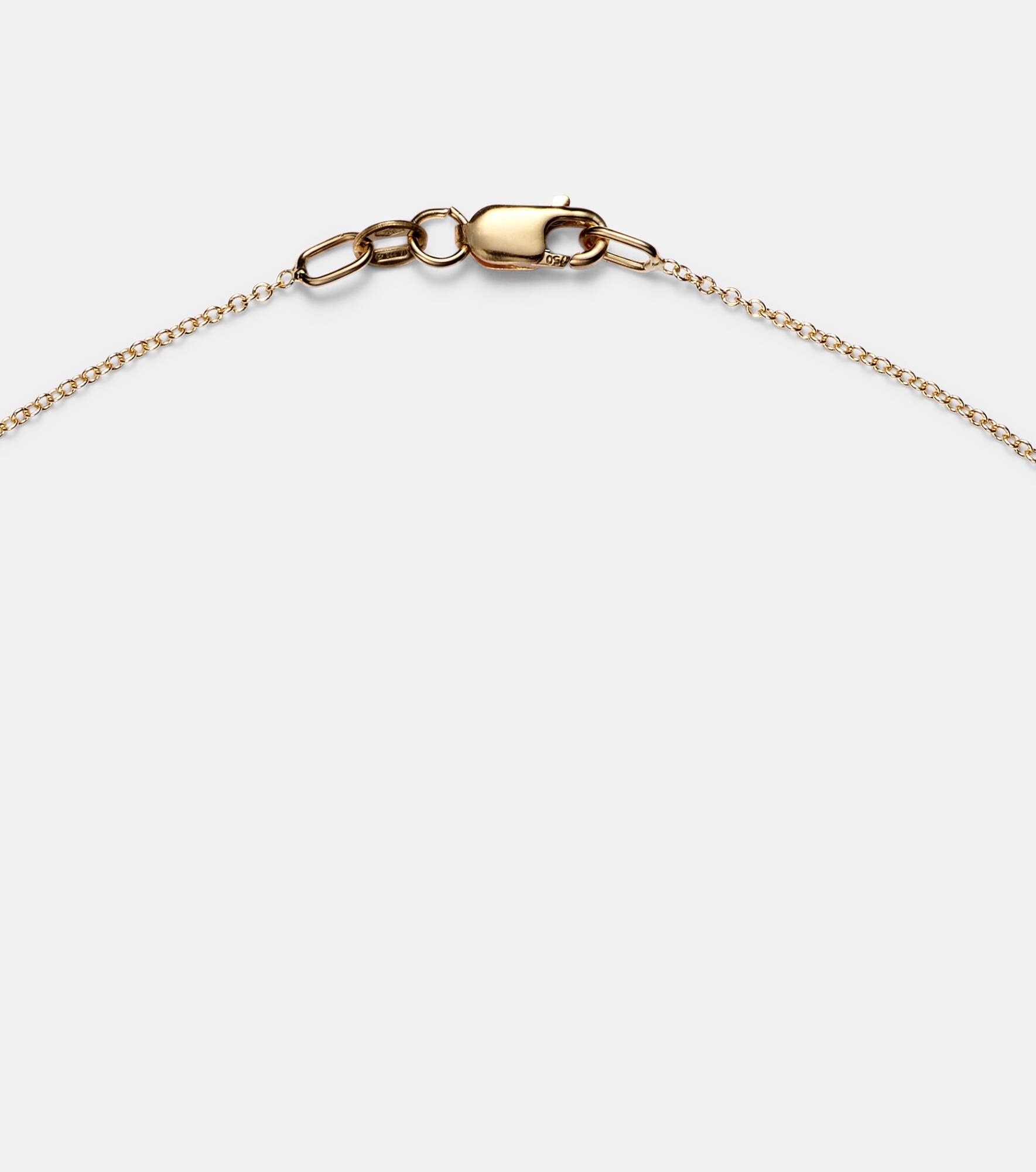 Flame Heart 18kt gold pendant necklace with diamonds - 6