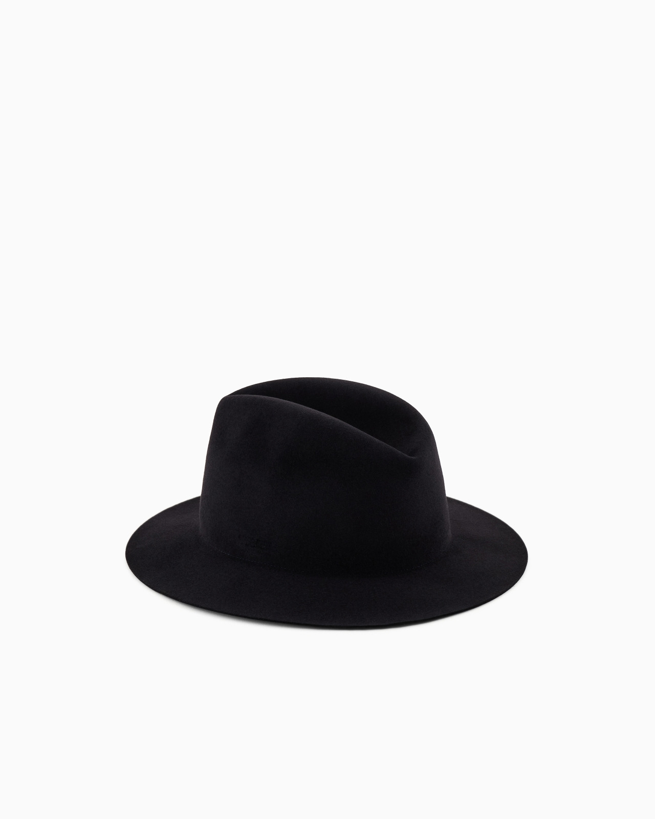 Wide-brimmed, rabbit-fur hat - 2